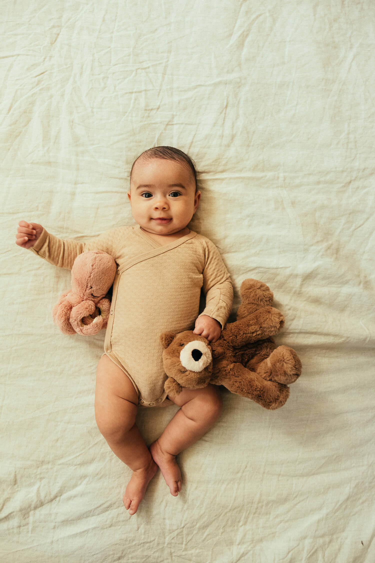 Newborn Photos with a 3-Month-Old Baby